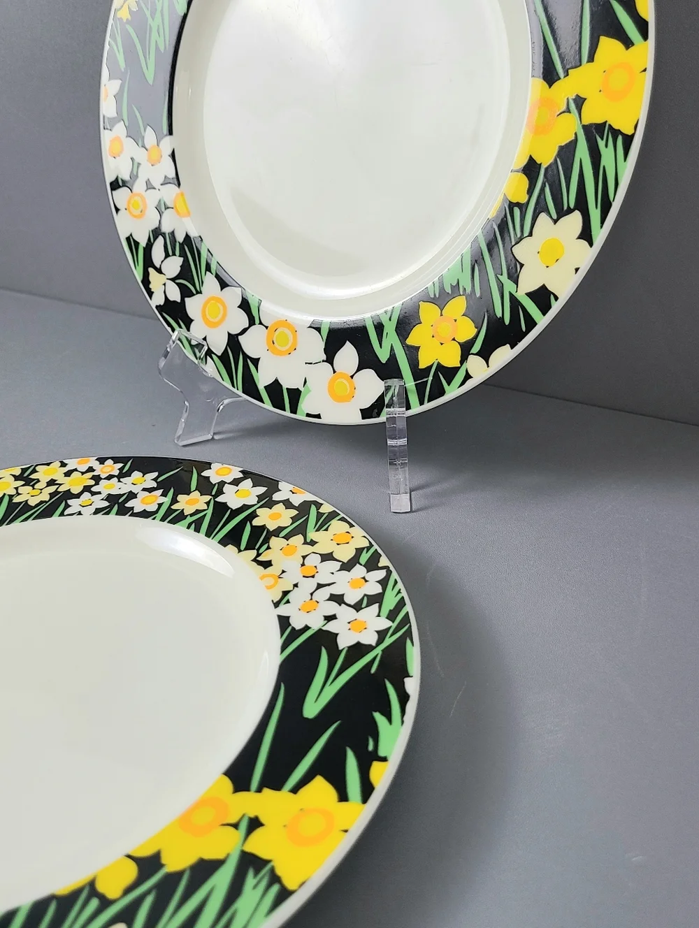 Mikasa Summer Night Joan Luntz Japan Bone China Vintage Plates- Set of Two